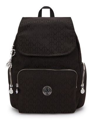 kipling City Zip Small Backpack Noir Sign Jq