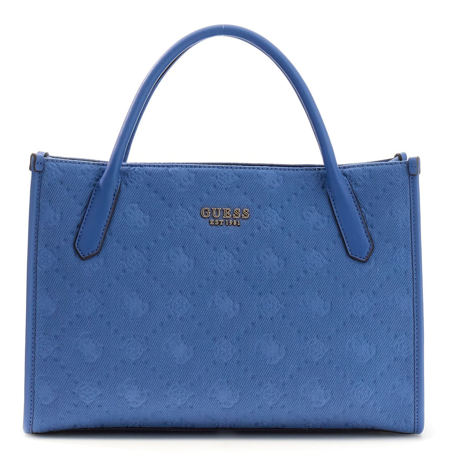 GUESS Jodi Tote Grey Blue Logo GUESS Jodi Tote Grey Blue Logo