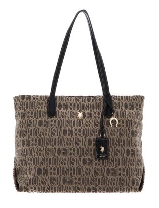 U.S. POLO ASSN. Jacquard Shopping Bag Black