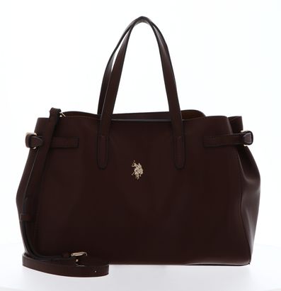 U.S. POLO ASSN. Guildford Double Handle Bag Brown
