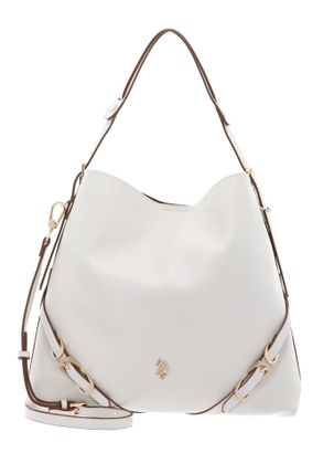 U.S. POLO ASSN. Guildford Tall Hobo Bag Cream White