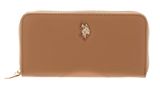 U.S. POLO ASSN. Jones Zip Around Wallet Camel