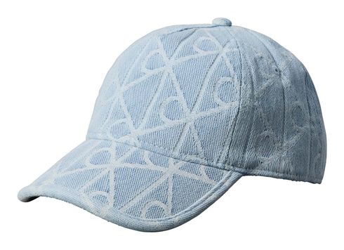 Calvin Klein Jacquard Denim Baseball Cap Light Wash