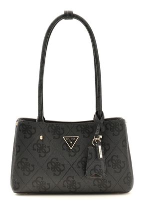 GUESS Meridian II Shoulder Satchel Bag Coal Logo