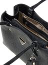 GUESS Meridian II Shoulder Satchel Bag Coal Logo