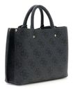 GUESS Meridian II Girlfriend Satchel Coal Logo GUESS Meridian II Girlfriend Satchel Coal Logo