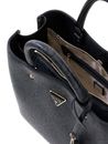 GUESS Meridian II Girlfriend Satchel Coal Logo GUESS Meridian II Girlfriend Satchel Coal Logo