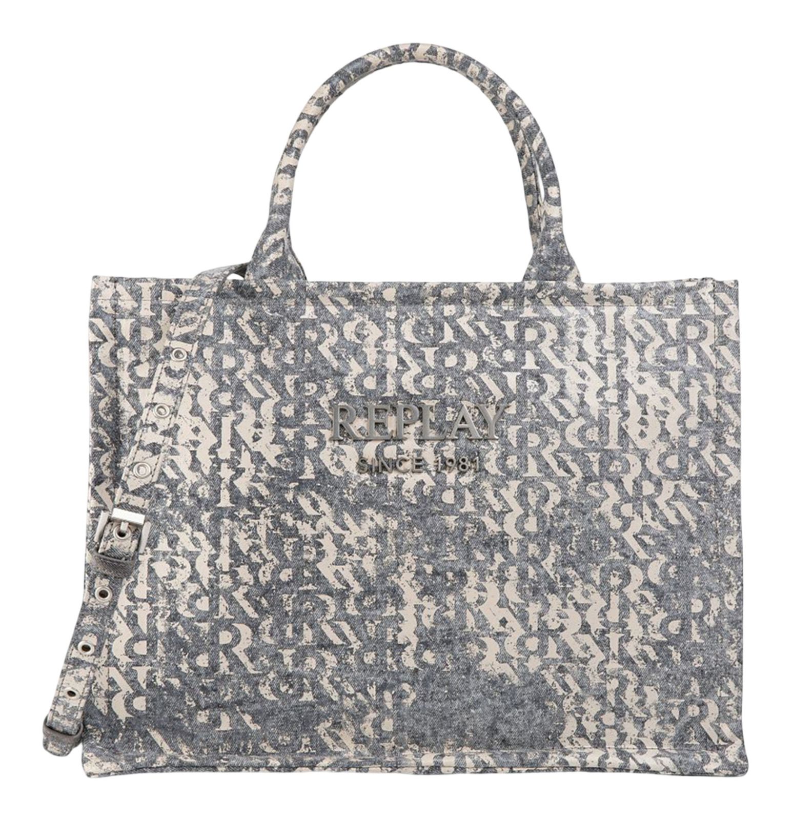 REPLAY Handbag Washed Black + Birch