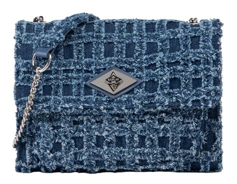 REPLAY Crossbody Bag Blue Denim