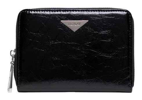 REPLAY Zip Around Wallet Black