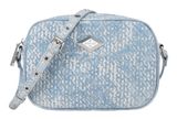 REPLAY Crossbody Bag Bleach Denim + Cream White