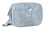 REPLAY Crossbody Bag Bleach Denim + Cream White