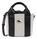 REPLAY Handbag Cream White + Black