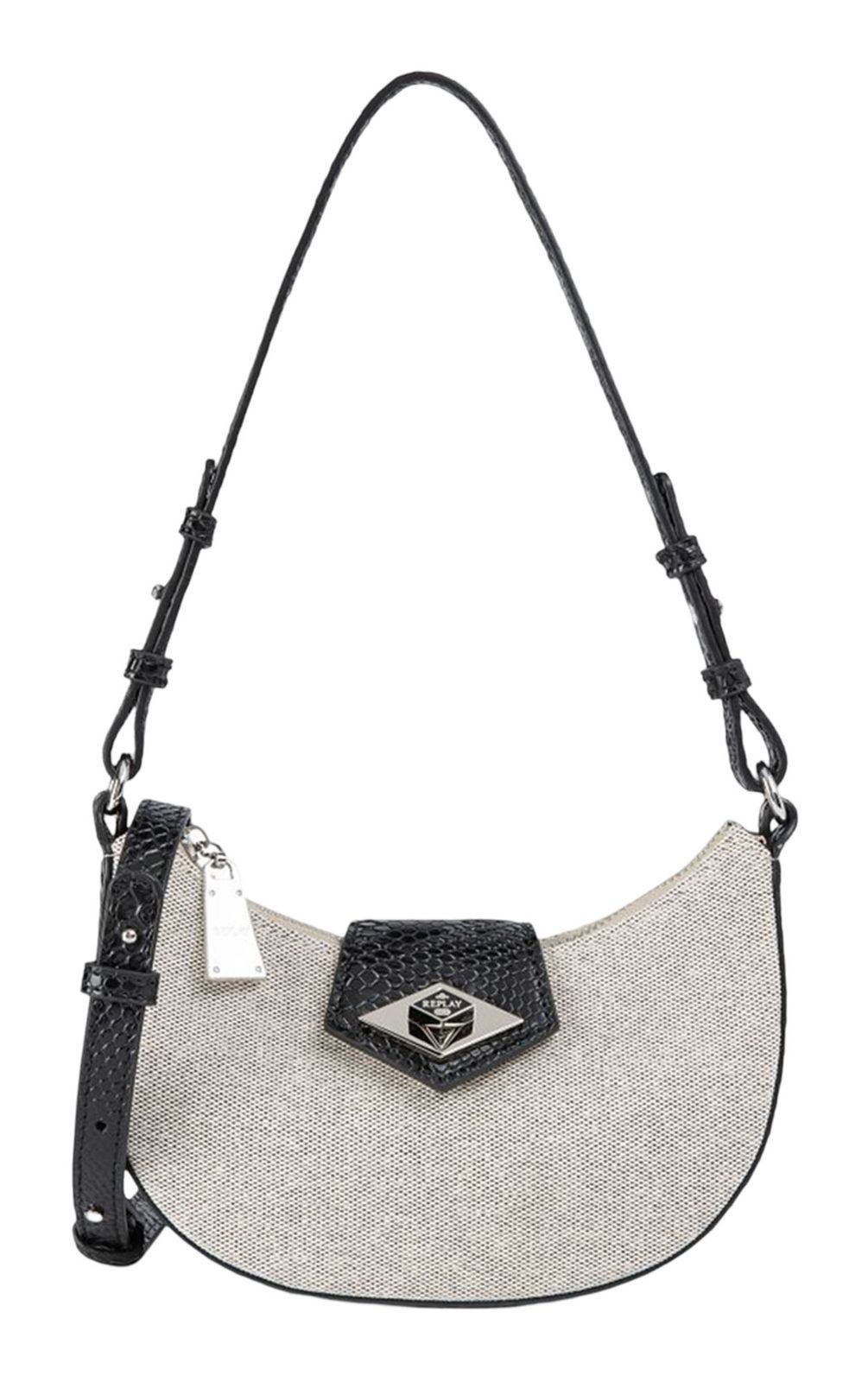 REPLAY Shoulder Bag Cream White
