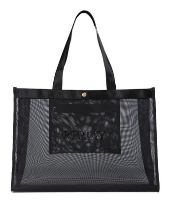REPLAY Tote Bag Black