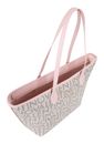 VALENTINO Logo Shopping Bag Beige / Rosa