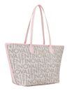 VALENTINO Logo Shopping Bag Beige / Rosa