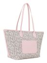 VALENTINO Logo Shopping Bag Beige / Rosa