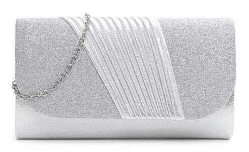 Tamaris Amalia Plissee Crossover Bag Silver