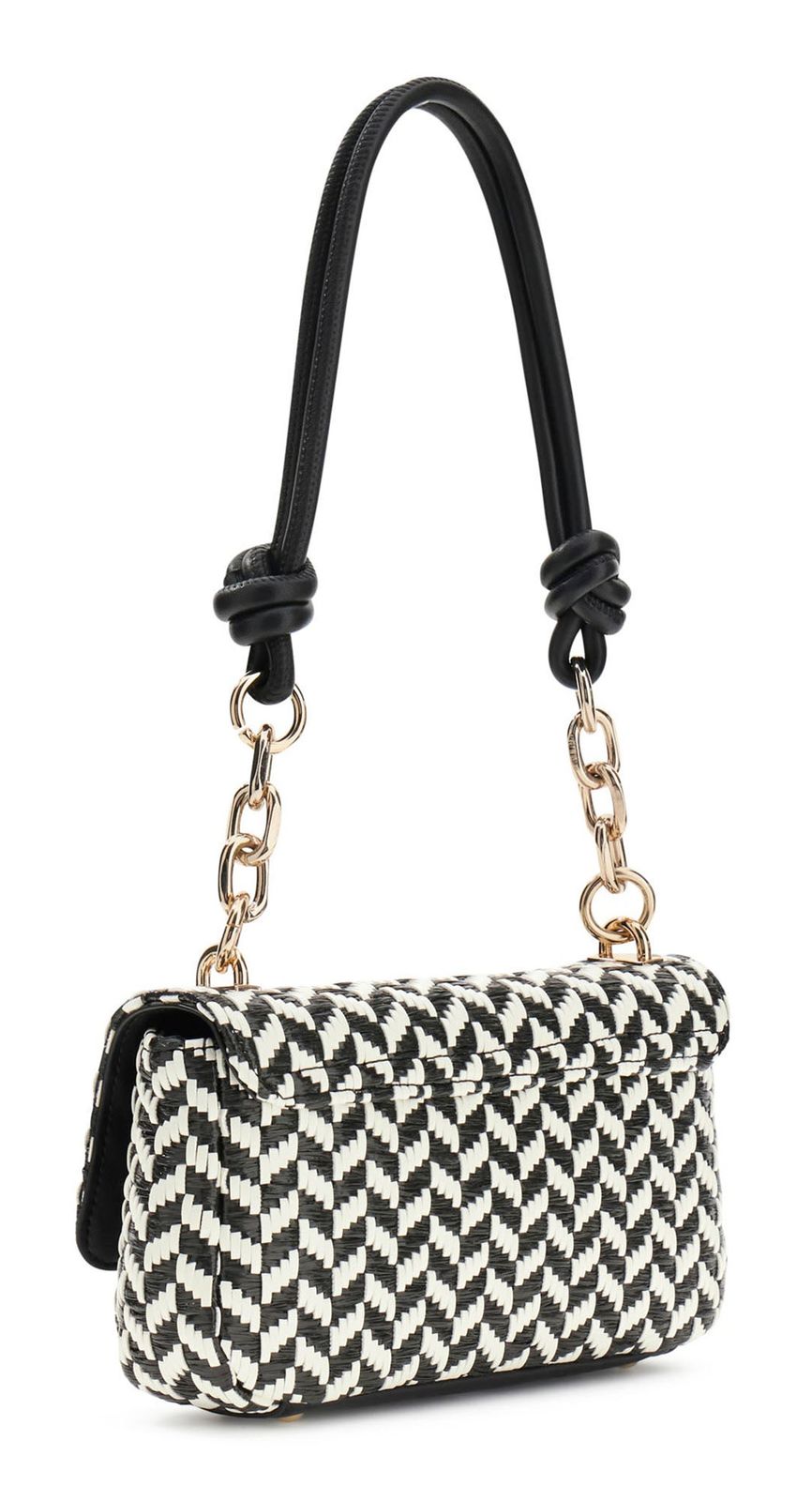 GUESS Tessi Flap Shoulder Bag Black Multi GUESS Tessi Flap Shoulder Bag Black Multi