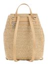 Desigual Half Logo Raffia Backpack Natural