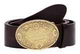 Desigual Tabasco Leather Belt W100 Fresh Chocolat