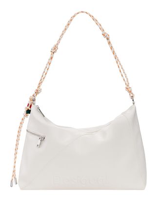 Desigual Half Logo Leiria 2.0 Shoulder Bag Beige Crude Desigual Half Logo Leiria 2.0 Shoulder Bag Beige Crude