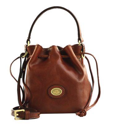 THE BRIDGE Stodo Bucket Bag Marrone 14 / Oro THE BRIDGE Stodo Bucket Bag Marrone 14 / Oro
