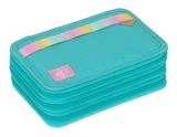 Lässig Unique School Triple Pencil Case Slim Unique Turquoise