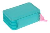 Lässig Unique School Triple Pencil Case Slim Unique Turquoise