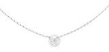 GUESS Borboleta 16-18" Coin Necklace Rhodium