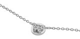 GUESS Borboleta 16-18" Coin Necklace Rhodium
