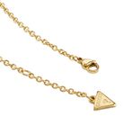 GUESS Secret Garden 16-18" Flower Charms Necklace Yellow Gold