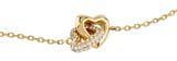 GUESS Beloved 15mm Heart Links Bracelet S Yellow Gold