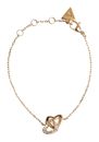 GUESS Beloved 15mm Heart Links Bracelet S Yellow Gold
