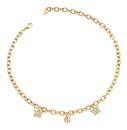 GUESS Borboleta 16-18" Borboleta & 4G Charm Yellow Gold