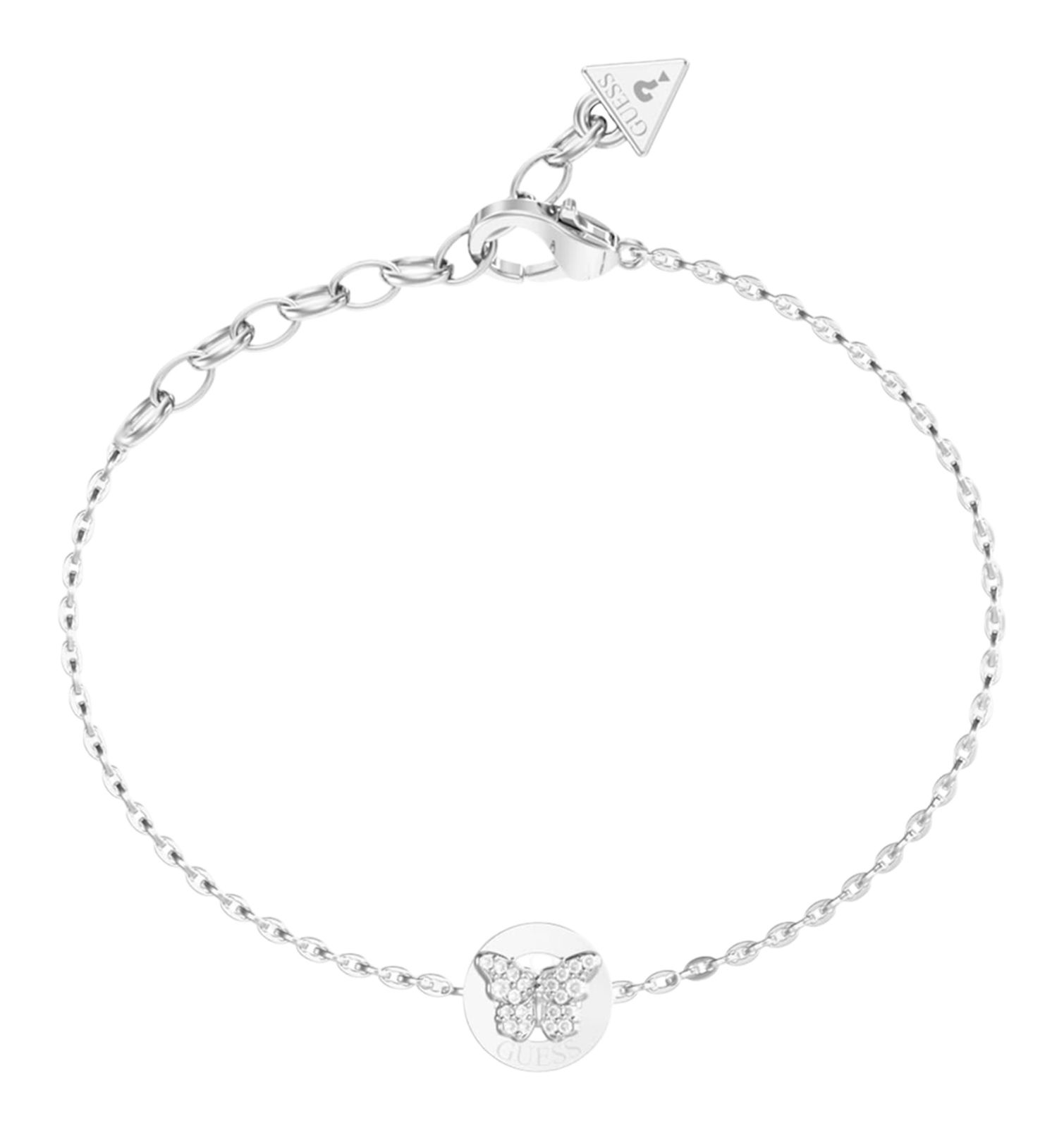 GUESS Borboleta 10mm Coin Bracelet S Rhodium GUESS Borboleta 10mm Coin Bracelet S Rhodium