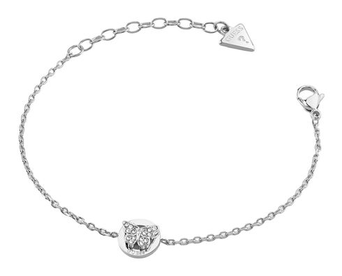 GUESS Borboleta 10mm Coin Bracelet S Rhodium