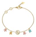 GUESS Secret Garden Flower Charms Bracelet S Yellow Gold / Multicolor GUESS Secret Garden Flower Charms Bracelet S Yellow Gold / Multicolor