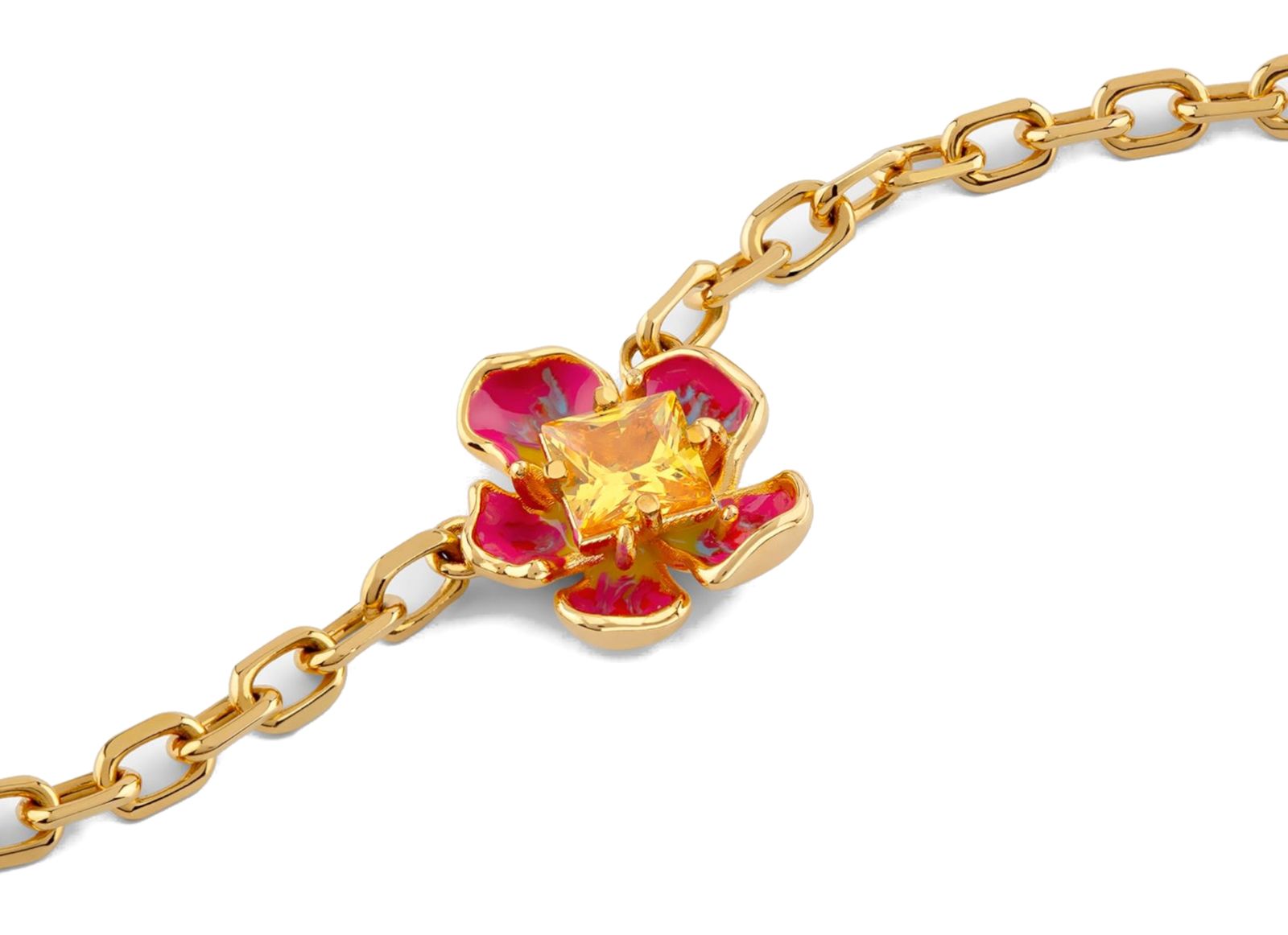GUESS Floris Enamel Bracelet S Yellow Gold / Multicolor GUESS Floris Enamel Bracelet S Yellow Gold / Multicolor
