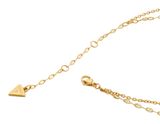 GUESS Secret Garden 16-18" Two Rows Flowers Necklace Yellow Gold / Multicolor