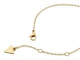 GUESS Beloved 16-18" Heart Links Necklace Yellow Gold