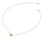 GUESS Beloved 16-18" Heart Links Necklace Yellow Gold