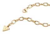 GUESS Love Bites Lucky Charm Pave Bracelet S Yellow Gold