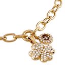 GUESS Love Bites Lucky Charm Pave Bracelet S Yellow Gold