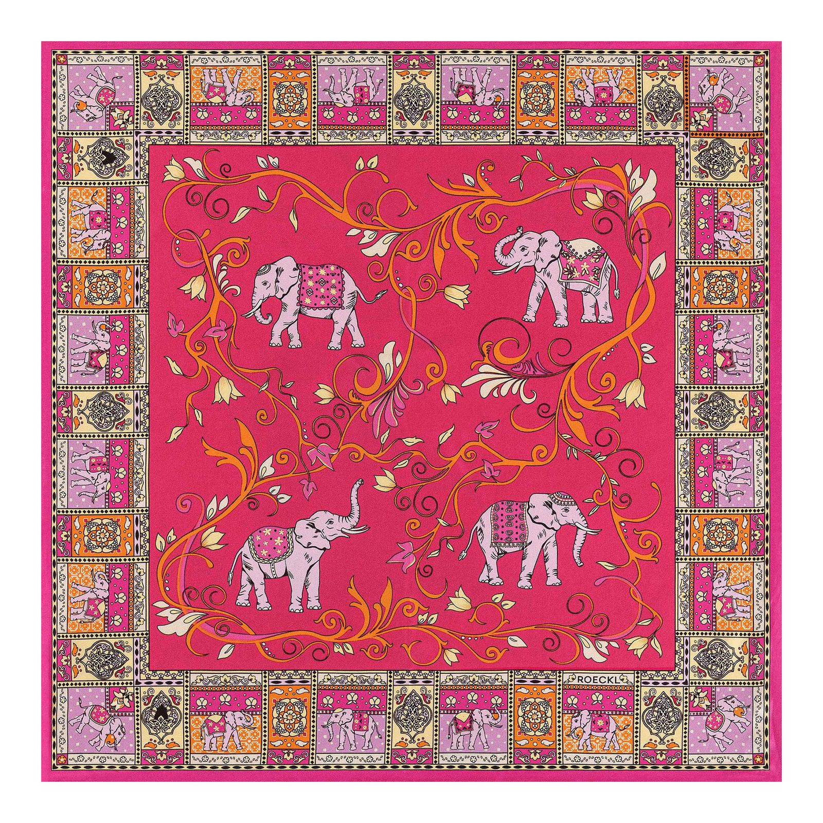 ROECKL Lucky Elephant 53x53 Multi Pink ROECKL Lucky Elephant 53x53 Multi Pink