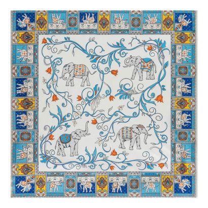 ROECKL Lucky Elephant 53x53 Multi Blue ROECKL Lucky Elephant 53x53 Multi Blue