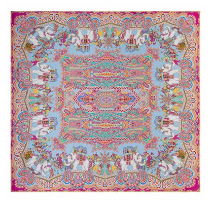 ROECKL Elephant Parade Silk 140x140 Multi Ciel