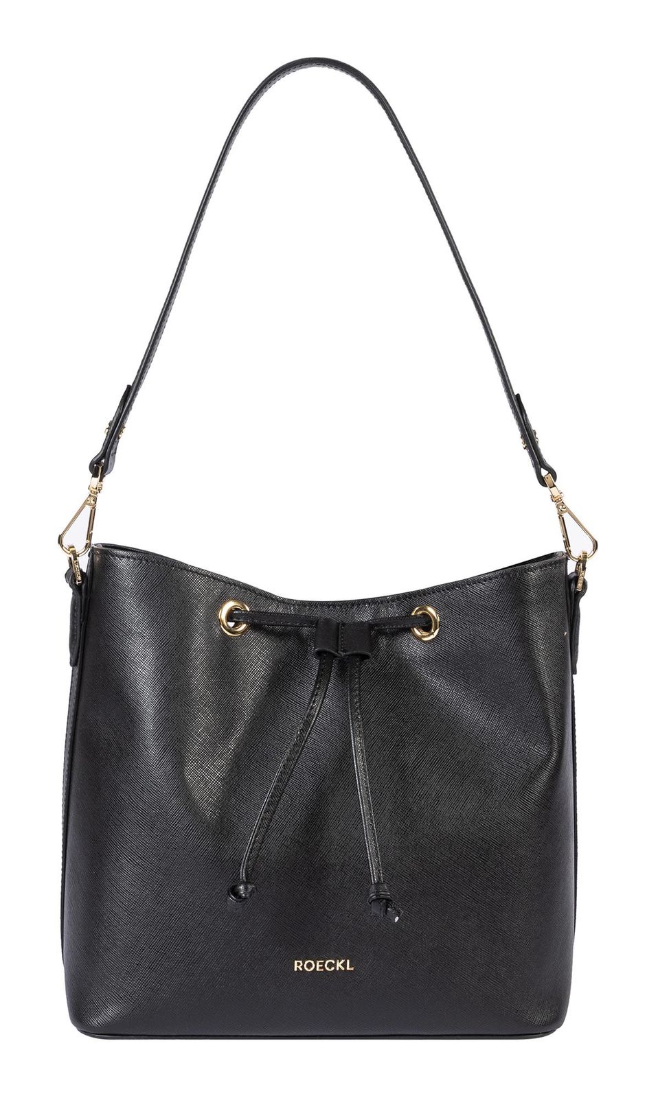 ROECKL Pitti Saffiano Shoulderbag M Black