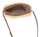 abro Raffia Maglia / Leather Crossbody Bag Kaia Natural - Nut